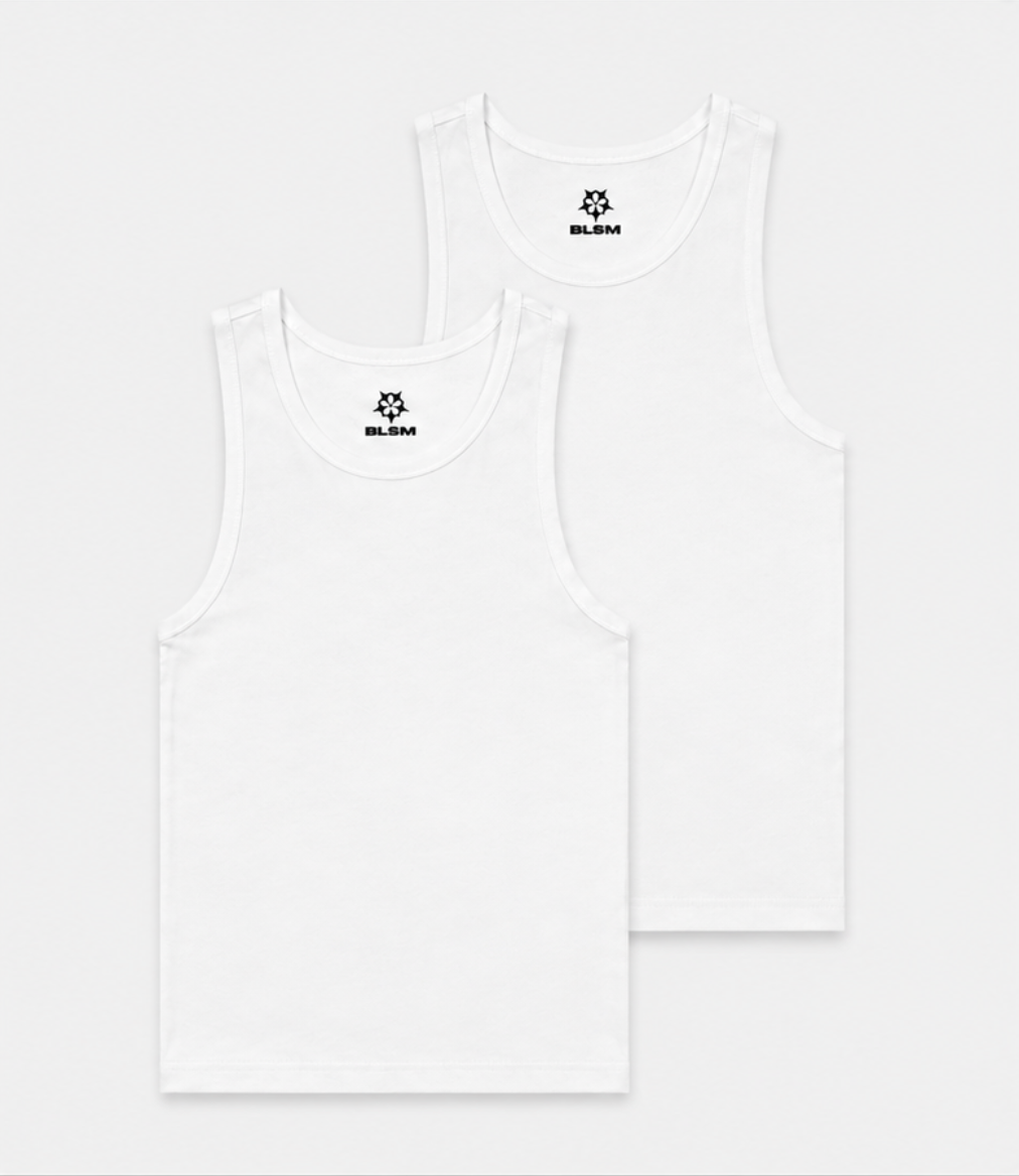 Premium Ultra-Soft Cotton Fitted Tank 2-Pack